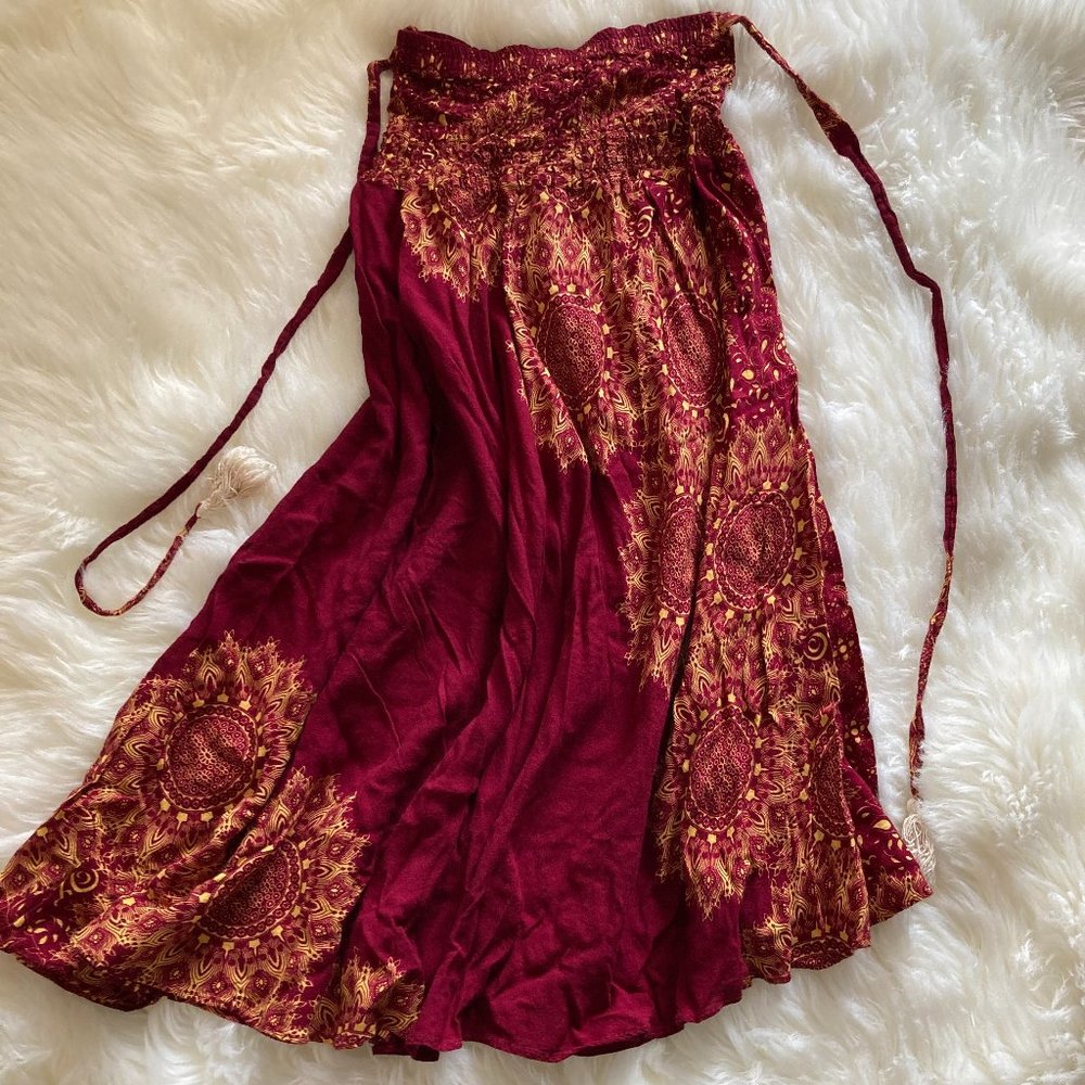 Like New! Bohemian Strapless Dress Size S
